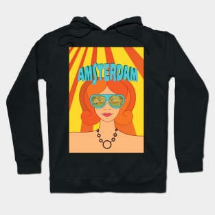 Amsterdam, Holland, Travel Poster Hoodie